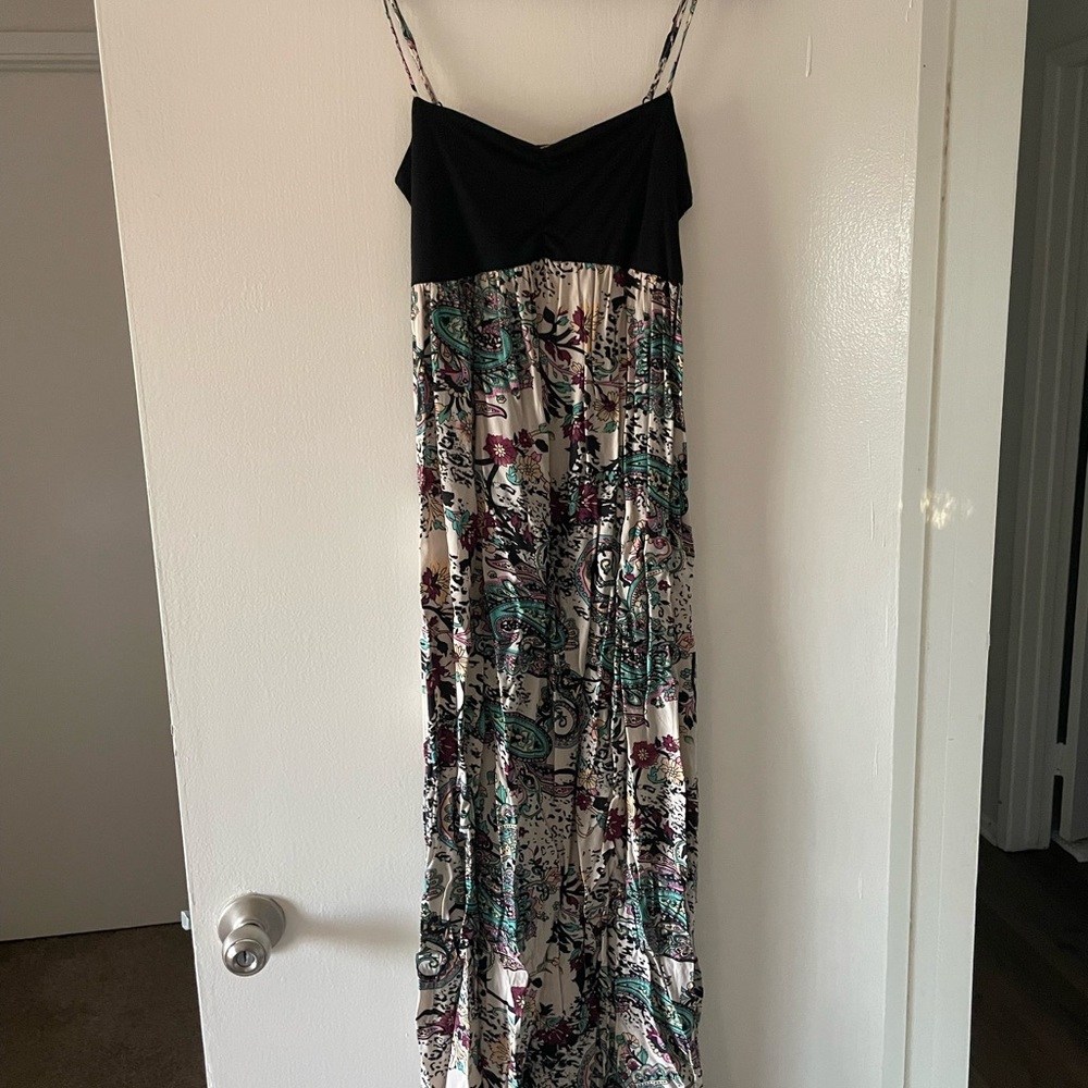 Long maxi multicolor dress size small